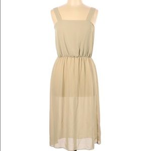 Tan Sleveless Casual Dress Size 12